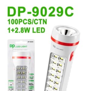 dp 9029c portable rechargeable led torch flashlight