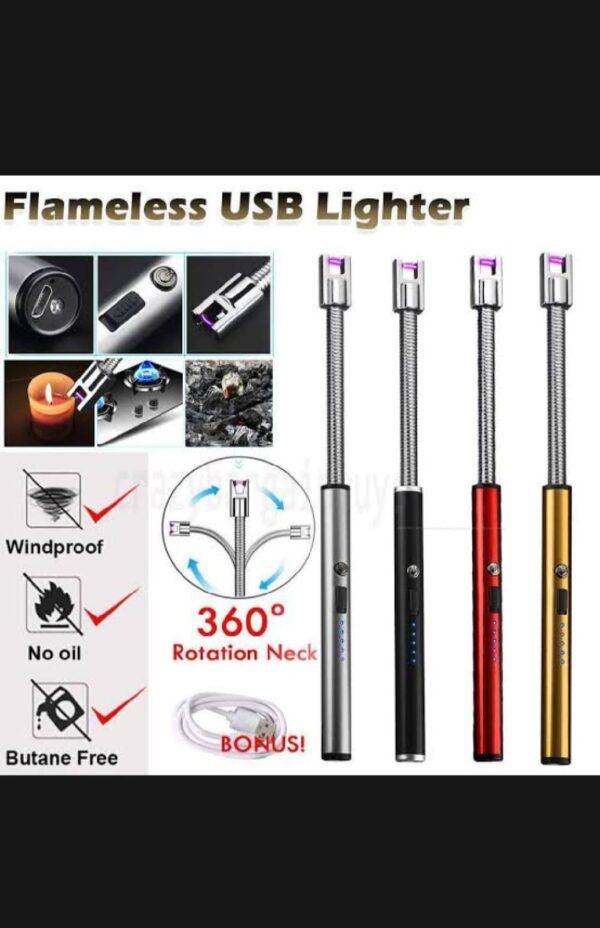 flameless bendy rechargeable windproof usb electric lighter